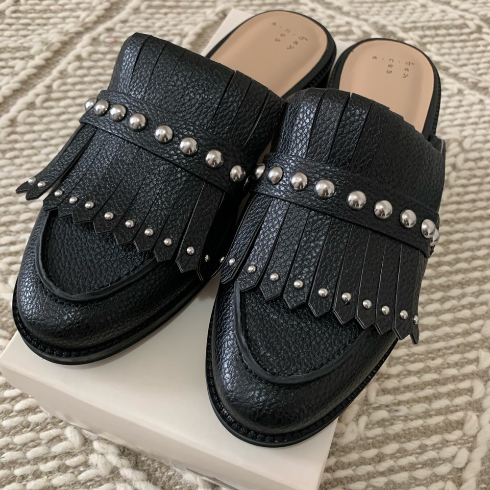 Women’s Backless Loafers - A new day /black